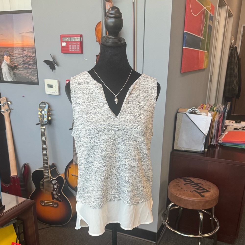 Sanctuary Two-Material Tank Top